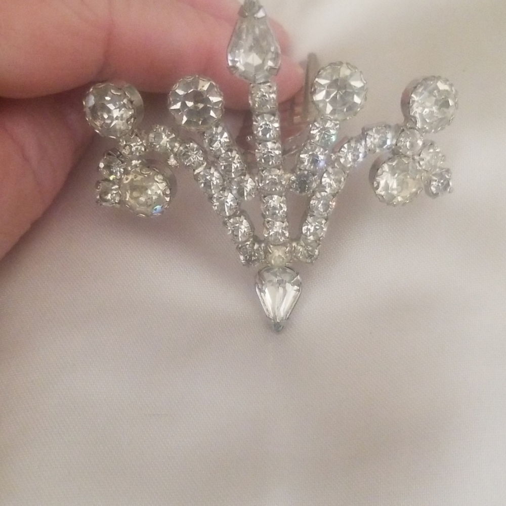 Rhinestone Tiara Comb